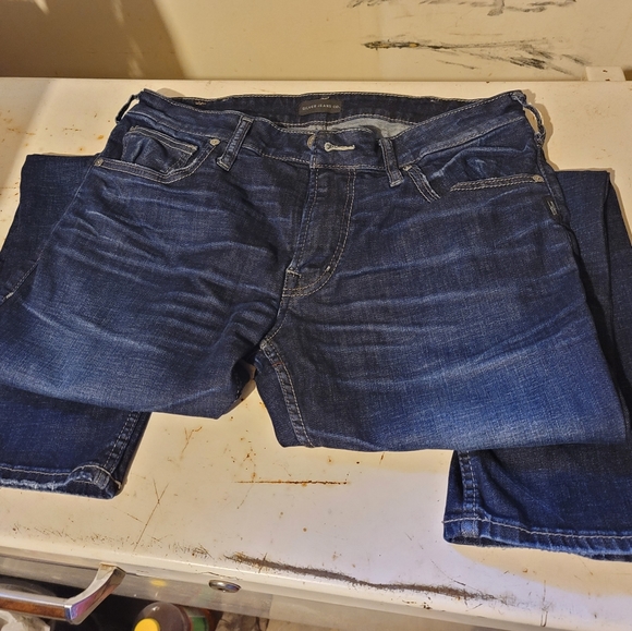 Mens Silver Jeans - Picture 2 of 3